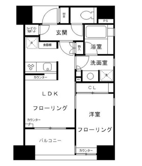 【間取り】 | パークリュクス築地 | 間取りです。