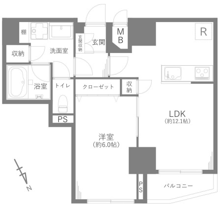 東池袋ハイツ壱番館の間取り
