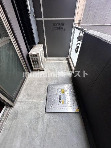 大阪市福島区福島３丁目の賃貸マンションのバルコニー