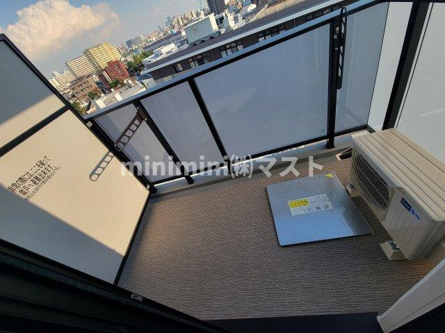 大阪市此花区伝法４丁目の賃貸マンションのバルコニー