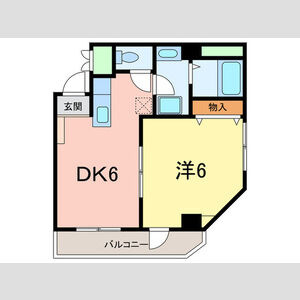 神戸市東灘区本庄町２丁目の賃貸マンションの間取り