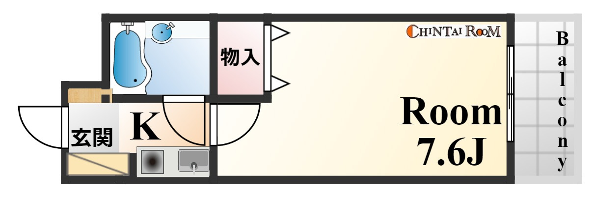 神戸市東灘区魚崎西町３丁目の賃貸マンションの間取り