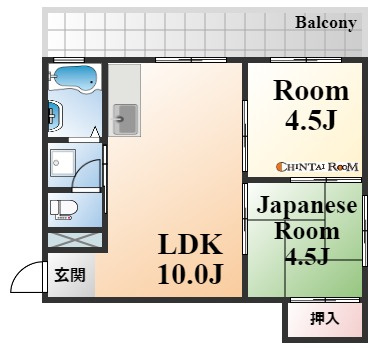 神戸市東灘区住吉南町５丁目の賃貸マンションの間取り