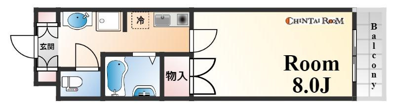 神戸市東灘区森南町１丁目の賃貸マンションの間取り