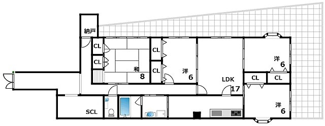 神戸市東灘区深江南町４丁目の賃貸マンションの間取り