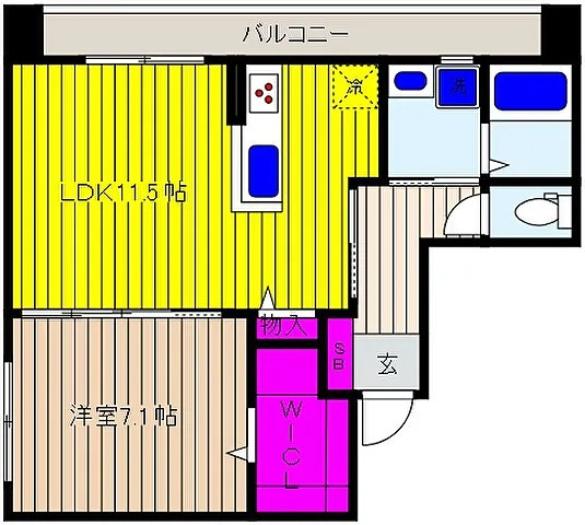 神戸市東灘区御影石町３丁目の賃貸マンションの間取り