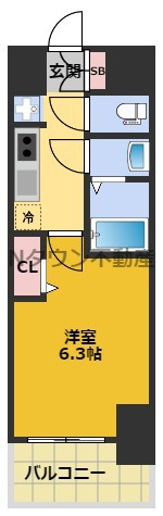 【間取り】 | ディアレイシャス矢場町 | 間取りです。