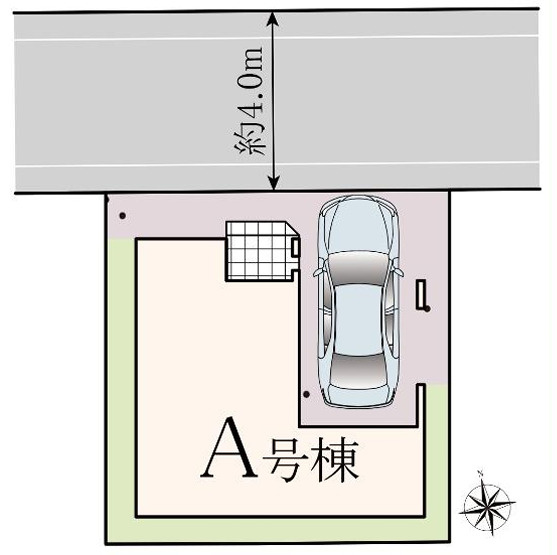 葛飾区鎌倉４丁目新築戸建の区画図