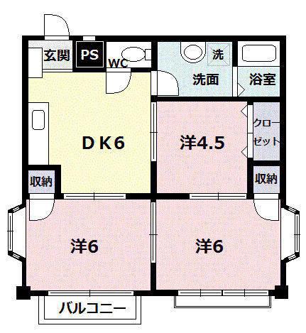 【間取り】 | エレガンスハイツⅡ
