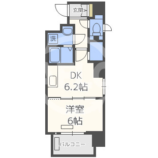 CAVANA梅田北の間取り|プレサンス梅田北アロー　開放感のある間取り