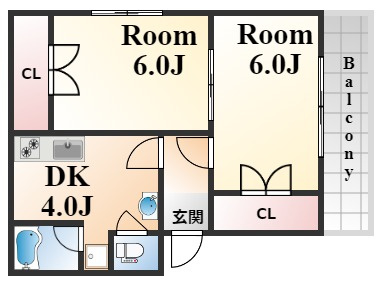 サンフラワー御影の間取り