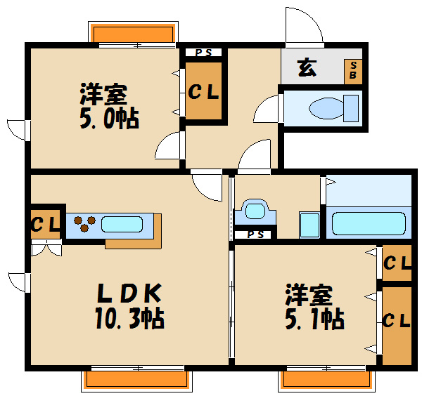 シェーン　メーアの間取り