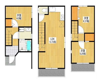 【間取り】 | 上池田1丁目　築浅戸建