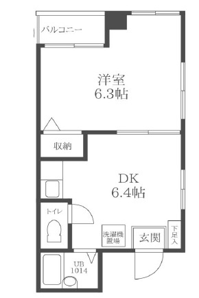 ヴェッセルコートの間取り|間取りです。