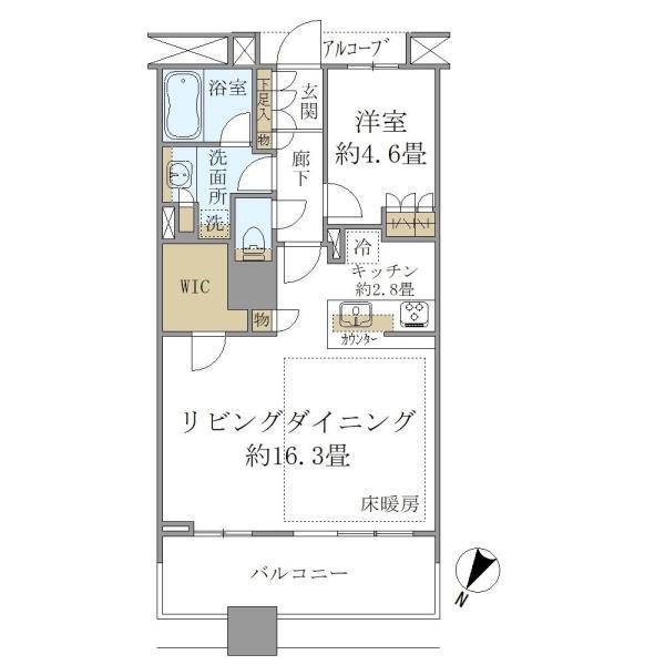 Ｂｒｉｌｌｉａ　Ｍａｒｅ　有明　ＴＯＷＥＲ＆ＧＡＲＤＥＮの間取り