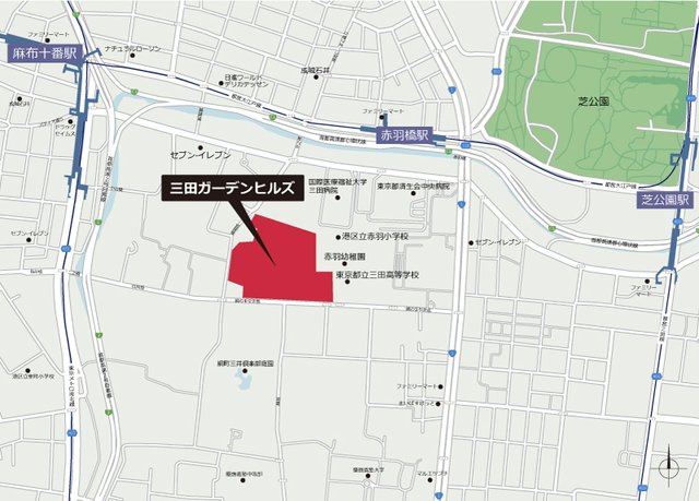 三田ガーデンヒルズ　ヴィラの地図