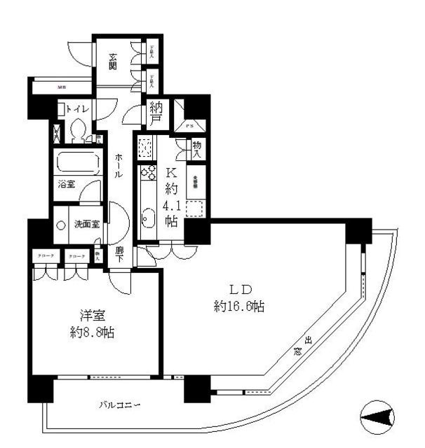 リバーポイントタワーの間取り