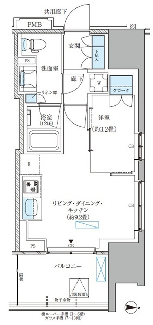 パークアクシス西大島コンフォートスクエアの間取り