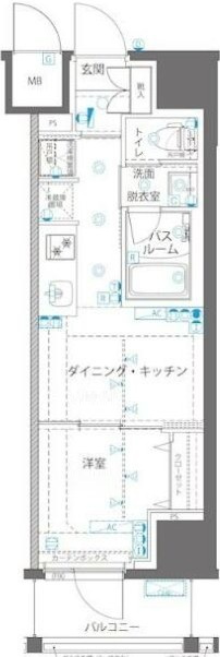 ＺＯＯＭ浅草ＷＥＳＴの間取り|間取りです。