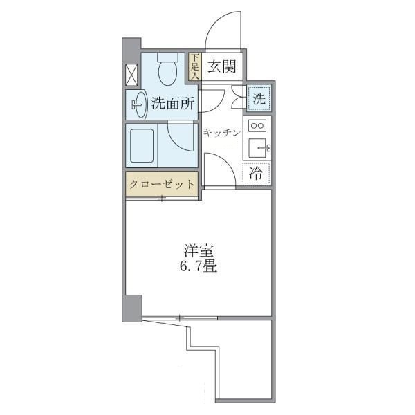 ＫＤＸレジデンス門前仲町の間取り|間取りです。