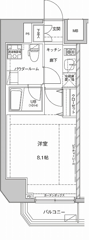 ジェノヴィア東大前グリーンヴェールの間取り