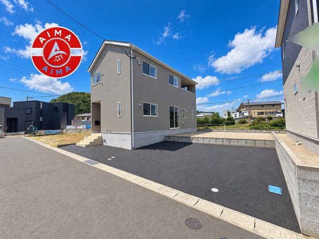 福津市畦町第1-4棟（3号棟）の外観|デザイン性のある外観です。