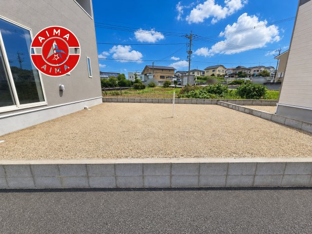 福津市畦町第1-4棟（3号棟）の外観|お庭で自由な時間を過ごせます。