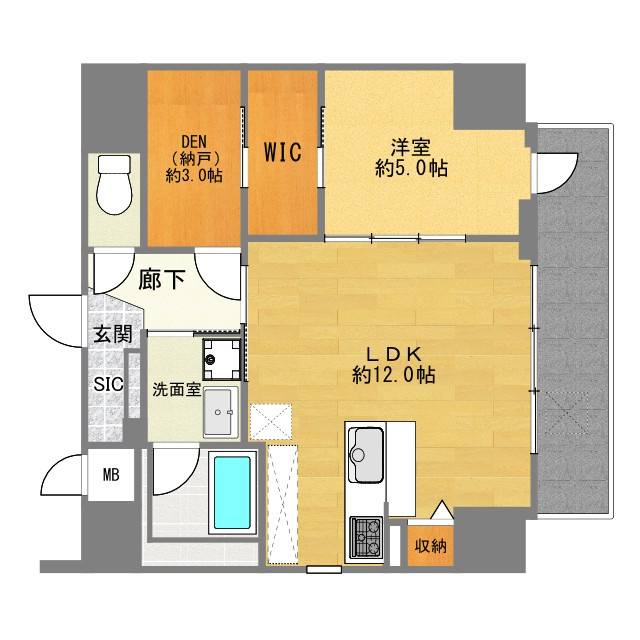 La CASA上汐の間取り