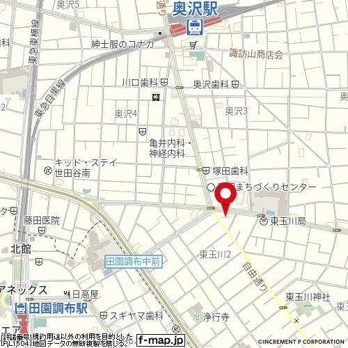 日興パレス田園調布第2の地図