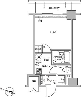 新品家具付きマンション広尾17(KaGood東京)の間取り|※間取りと異なる場合は現状を優先します。