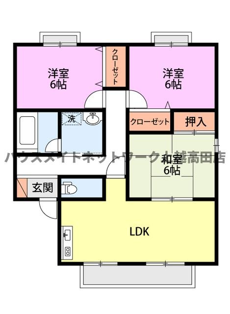 フォレストヒルズＣ棟の間取り|間取図