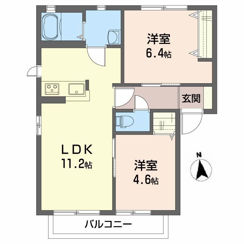 フレグランス桃源の間取り
