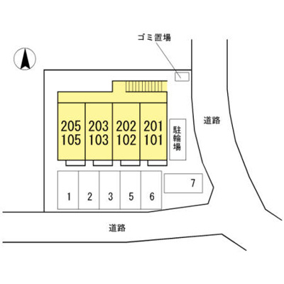 【区画図】 | ラシーヌ中原