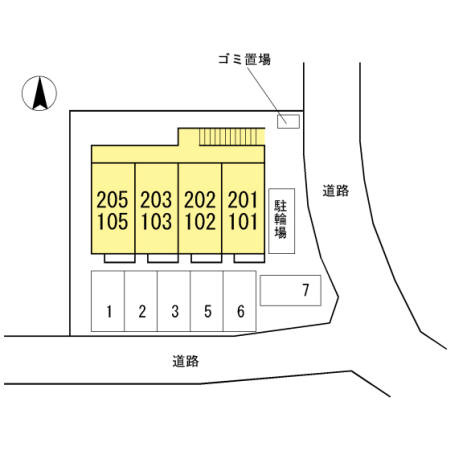 【区画図】 | ラシーヌ中原
