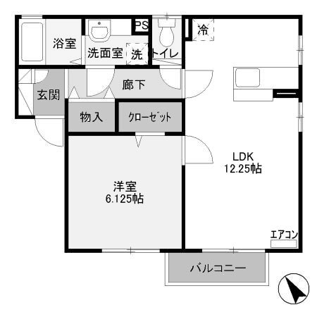 【間取り】 | サンファースト　Ｄ