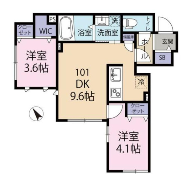 【間取り】 | Vieuno平和の森公園