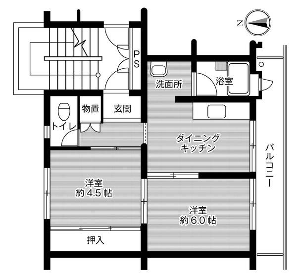 ビレッジハウス近見4号棟の間取り