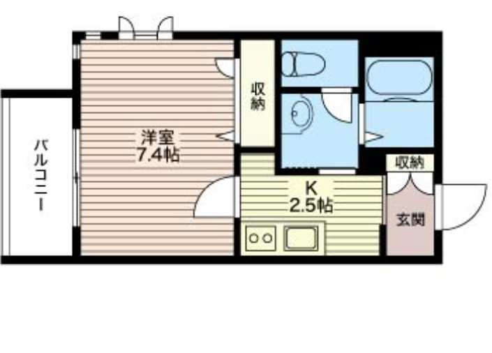 カルハ西麻布・Ⅰ　オートロック　敷金０　シャーメゾンの間取り