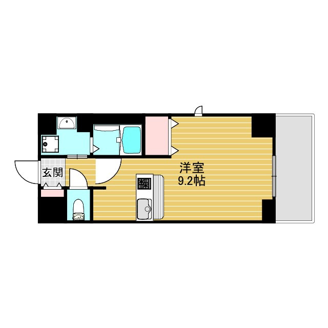 プレサンスOSAKA江坂の間取り