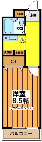ウェル明大前の間取り