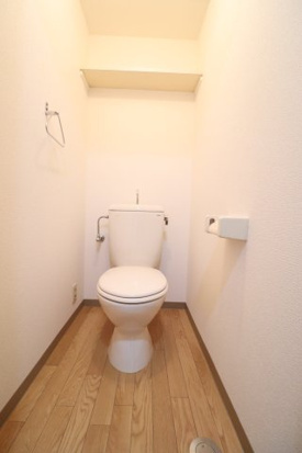 トーカン久留米駅東Ⅱキャステールのトイレ|落ち着いた色調のトイレです