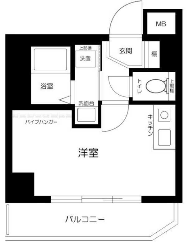 ダイアパレス池尻大橋　リノベーション　分譲賃貸　オートロックの間取り