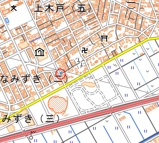 新潟市東区はなみずき 1棟アパートの地図