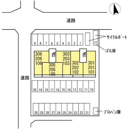 ラ　ルーチェの区画図