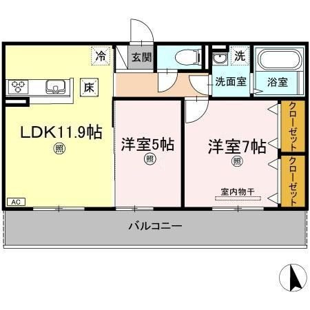 ラ　ルーチェの間取り