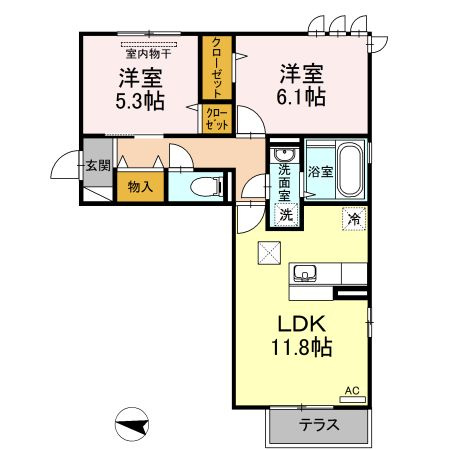 グランドゥール中庄の間取り