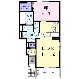 【間取り】 | メゾン　アン　ビエン　Ⅲ | 「メゾン　アン　ビエン　Ⅲ」の間取りです