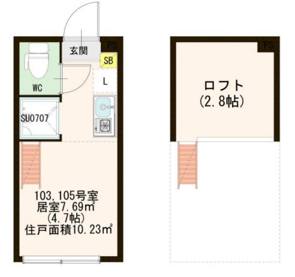 マルシエール西早稲田の間取り