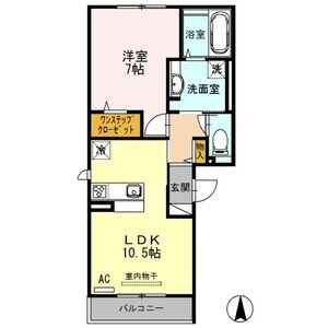 グランシャリオ　A棟の間取り