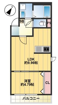THE　NOBLES福岡空港前の間取り